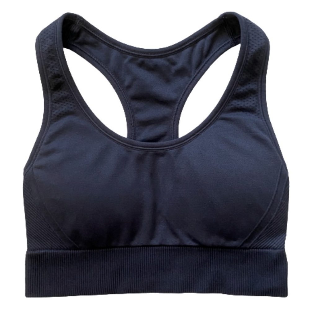 All In Motion Black Support Racer Back Sports Bra​​​​​​​​​​​​​​​​​​​​​​​​​​​​
